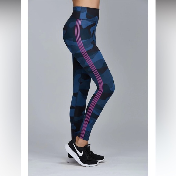 Blue Camo Workout Leggings